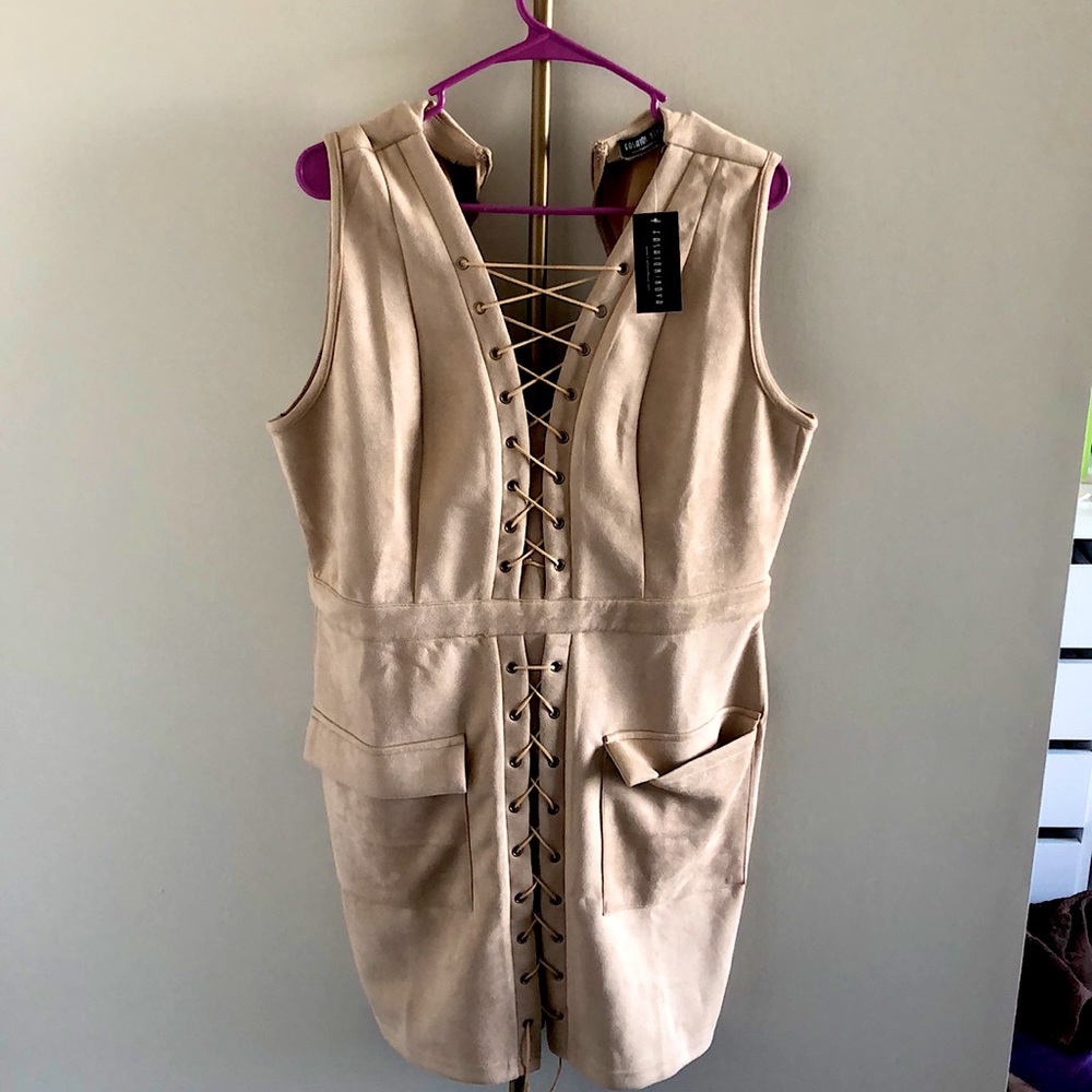 Suade Taupe Dress